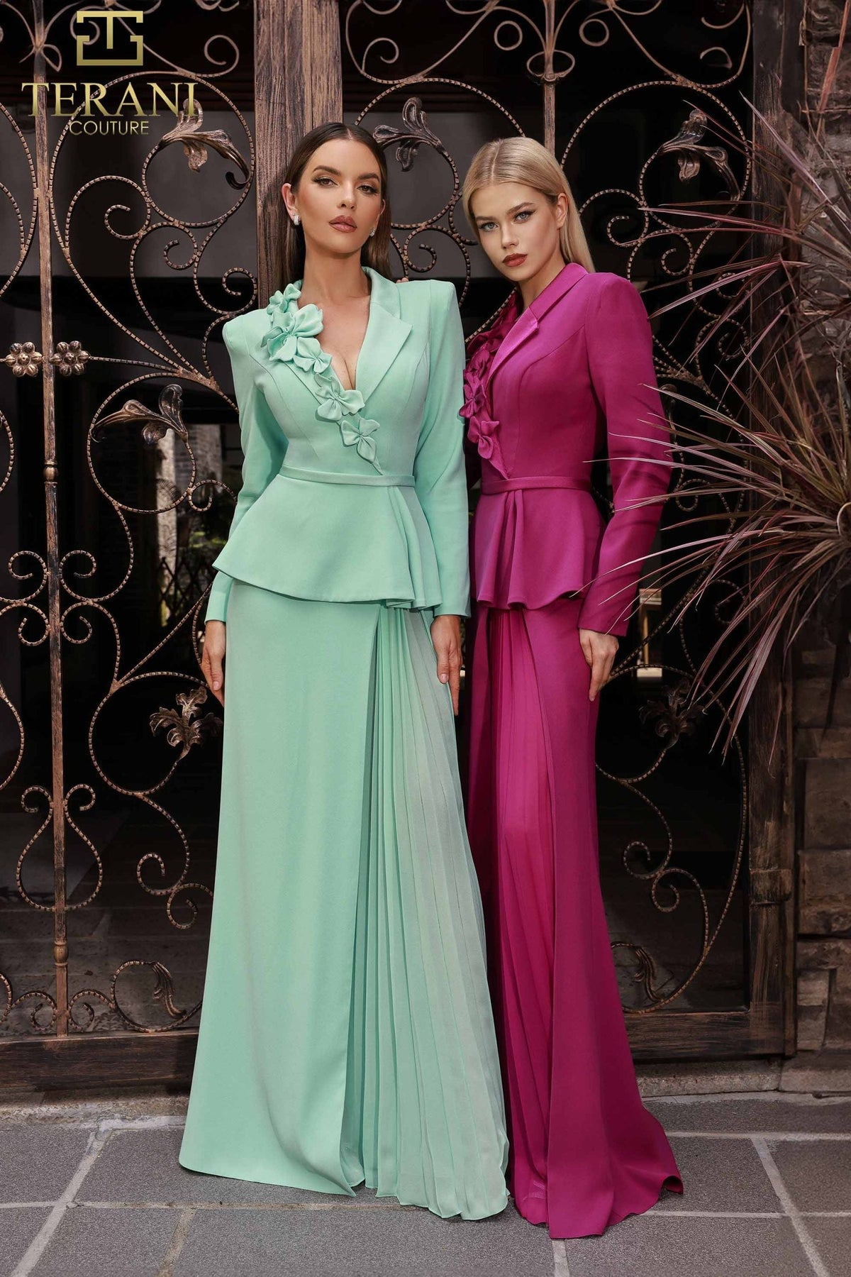 Terani Couture Style 251M4572 Mother of the Bride Dress front view