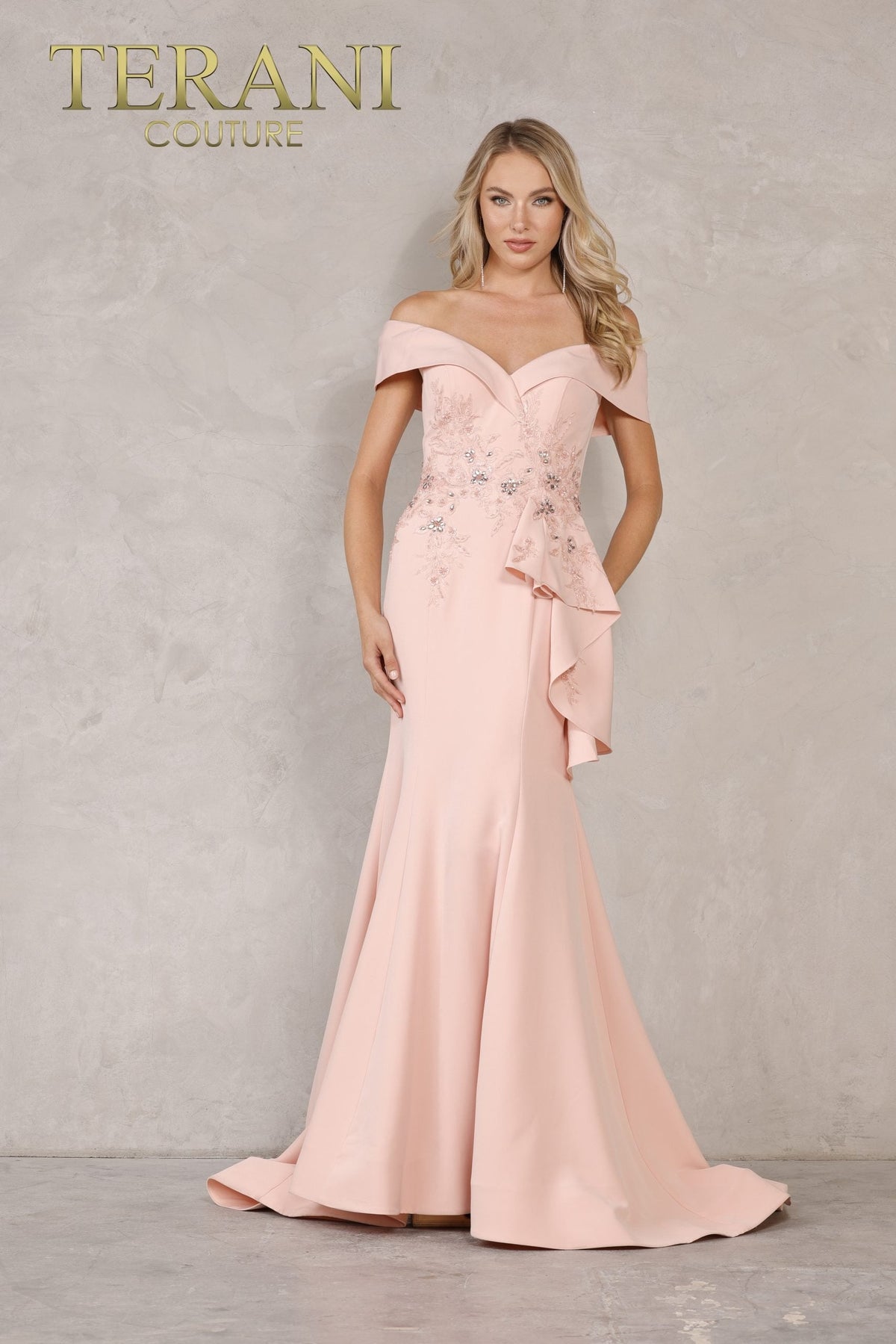 Terani Couture Style 1911M9339 Mother of the Bride Dress view 5