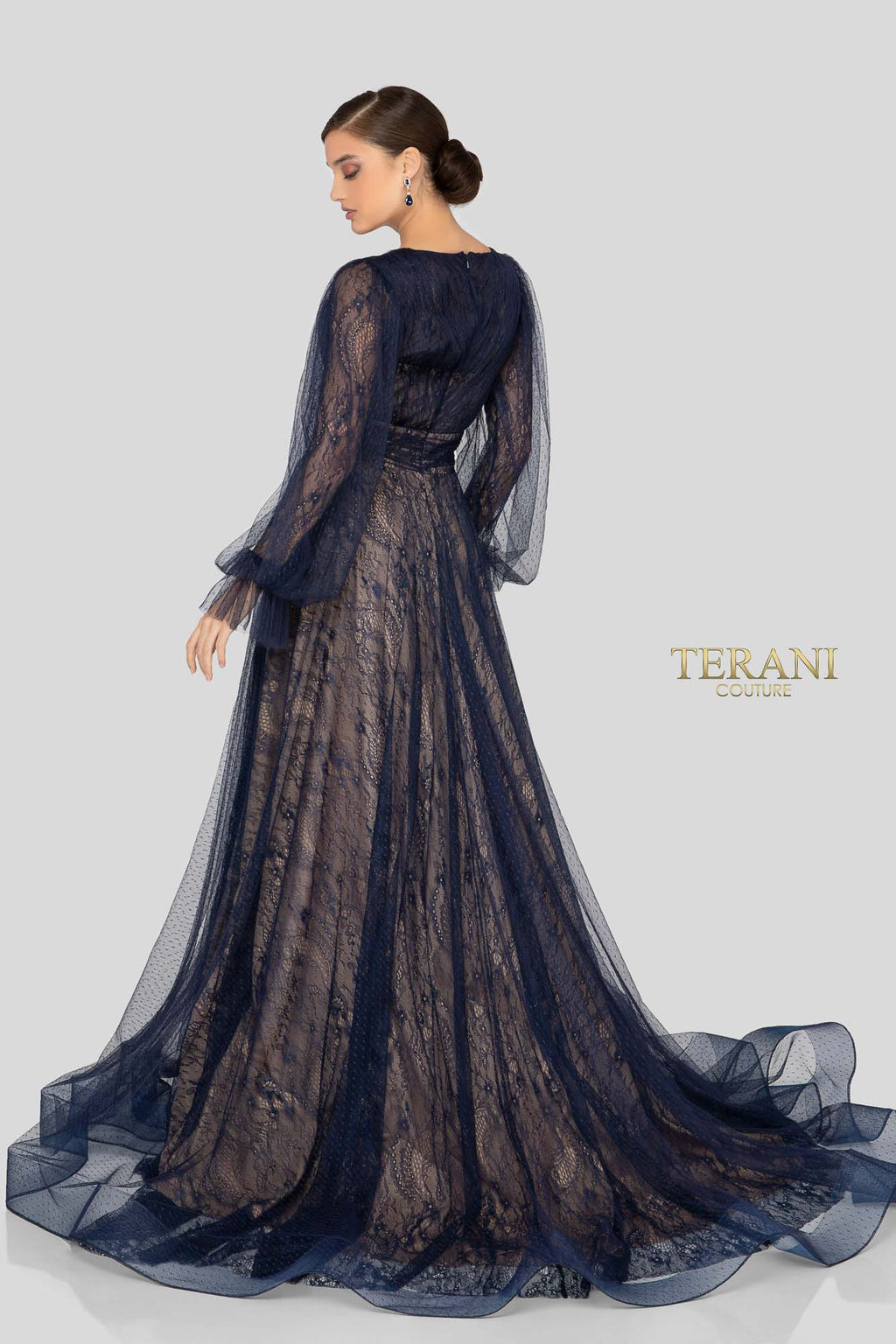Terani Couture Style 1913M9414 Mother of the Bride Dress view 2