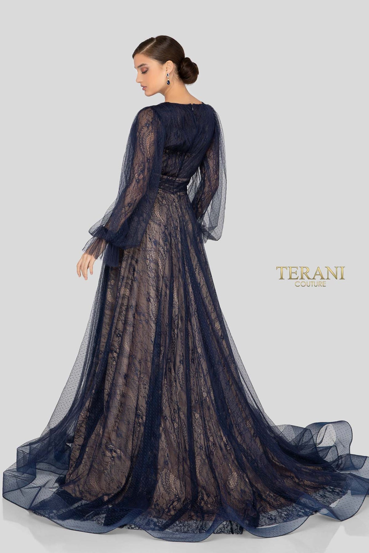 Terani Couture Style 1913M9414 Mother of the Bride Dress view 2