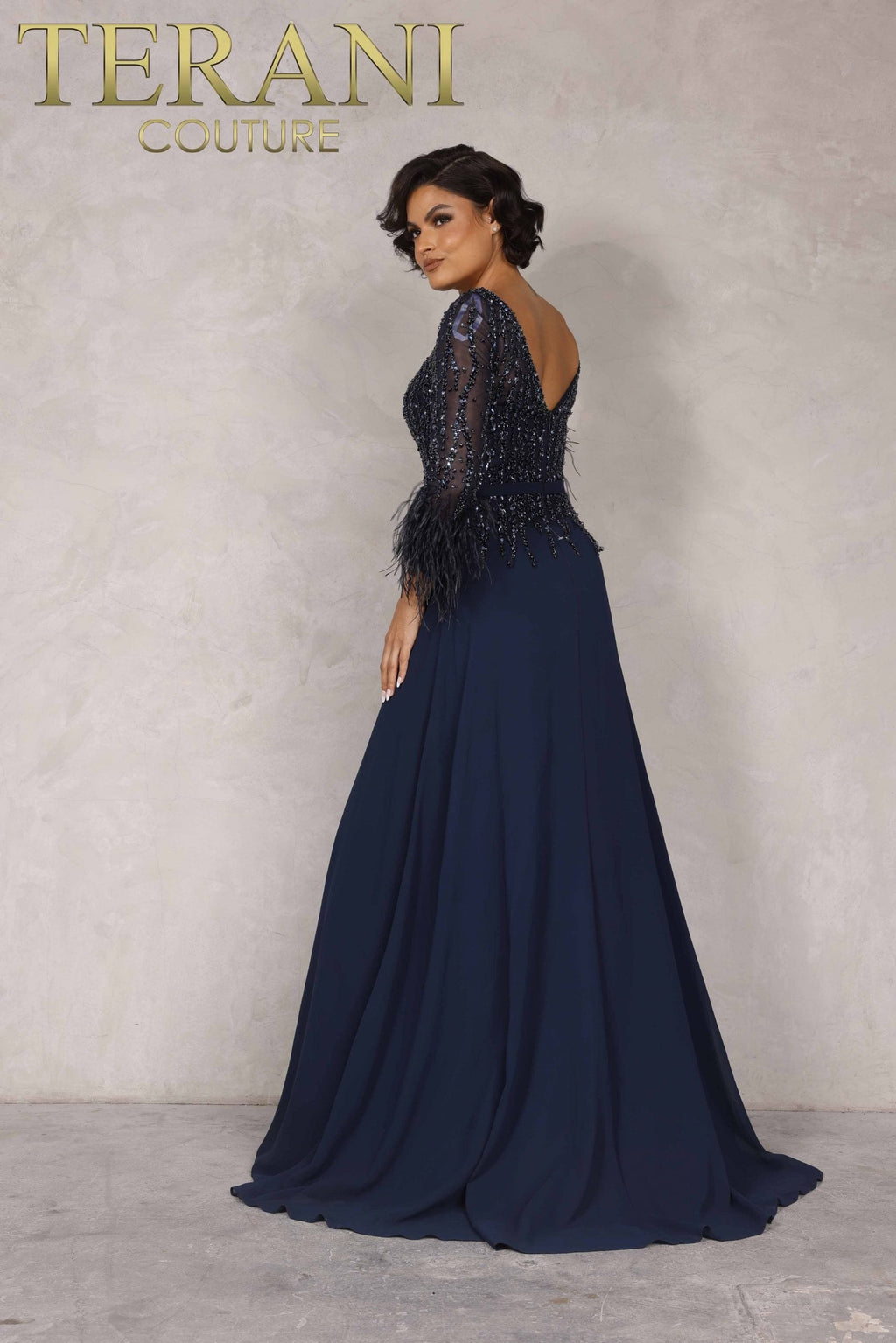 Terani Couture Style 1921M0473 Mother of the Bride Dress view 4