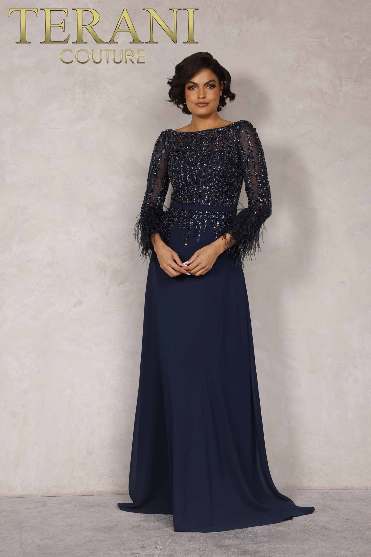 Terani Couture Style 1921M0473 Mother of the Bride Dress view 3
