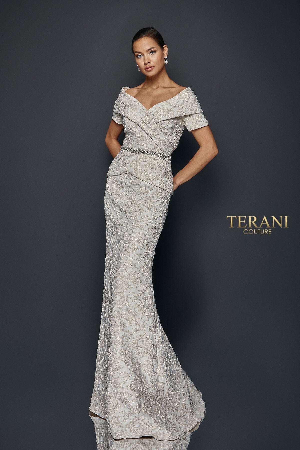 Terani Couture Style 1921M0727 Mother of the Bride Dress view 5