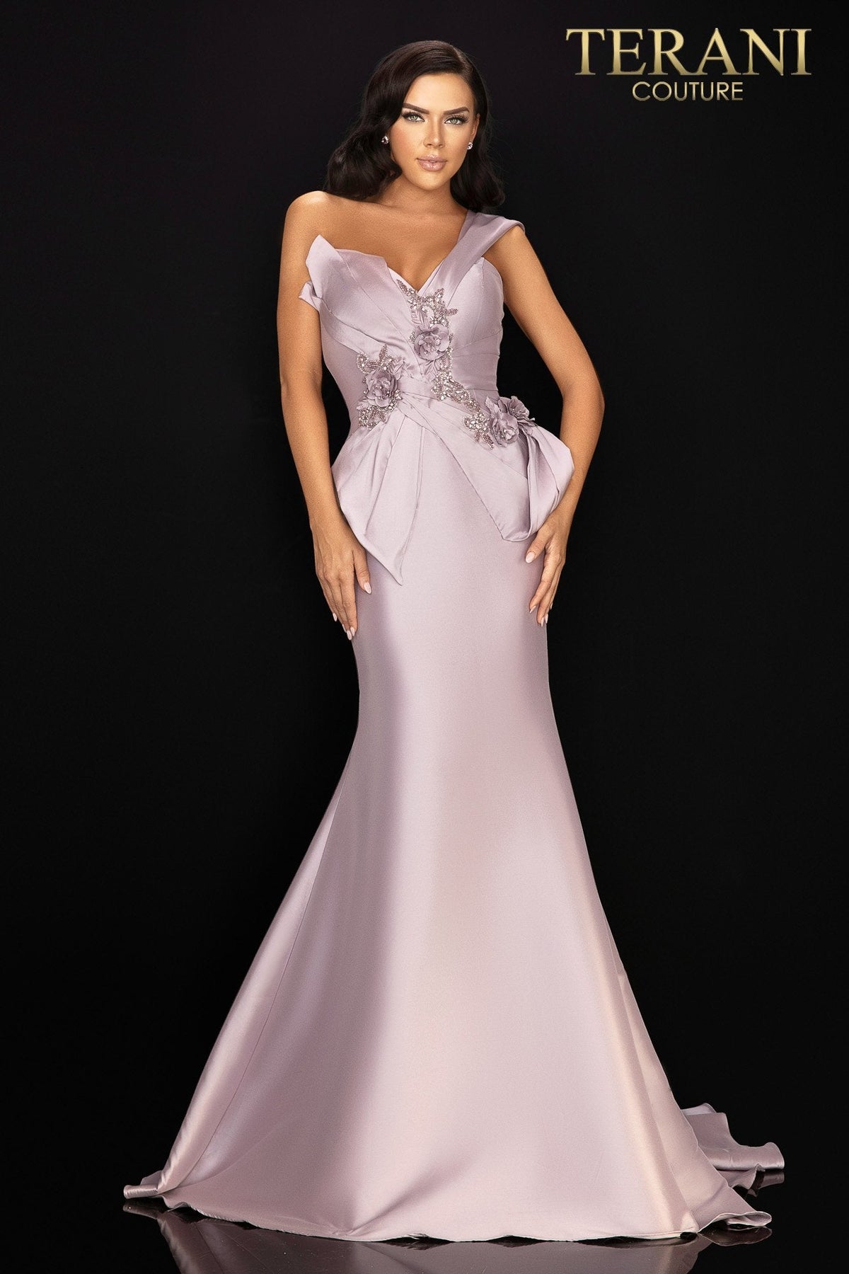 Terani Couture Style 2011M2160 Mother of the Bride Dress front view