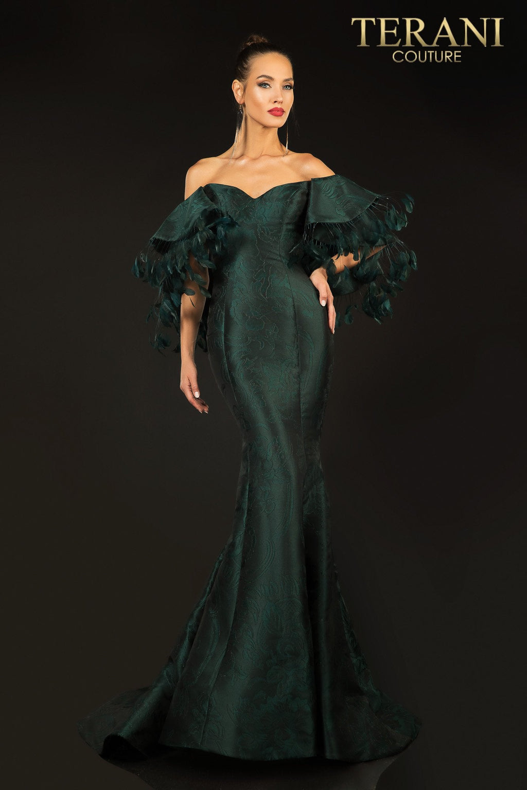 Terani Couture Style 2021E2796 Evening Gown front view