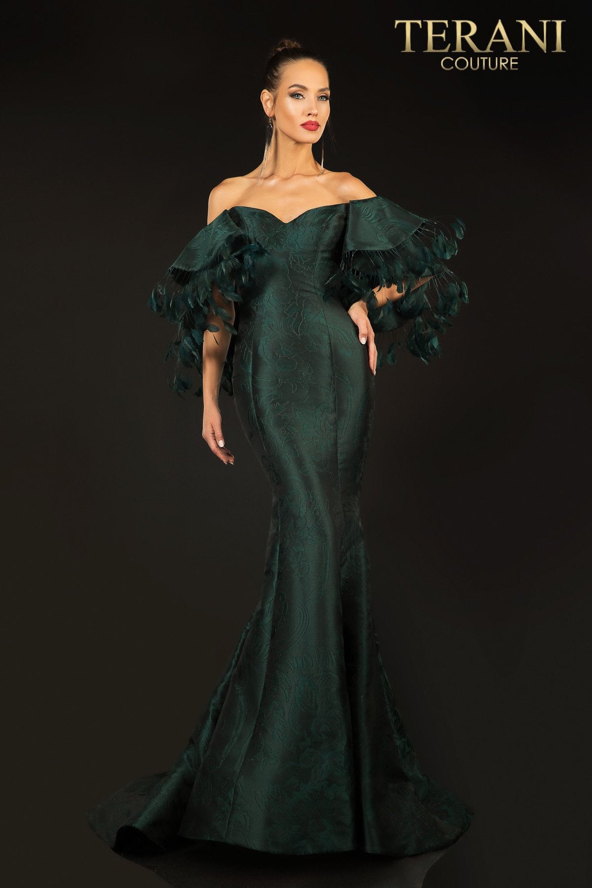 Terani Couture Style 2021E2796 Evening Gown front view