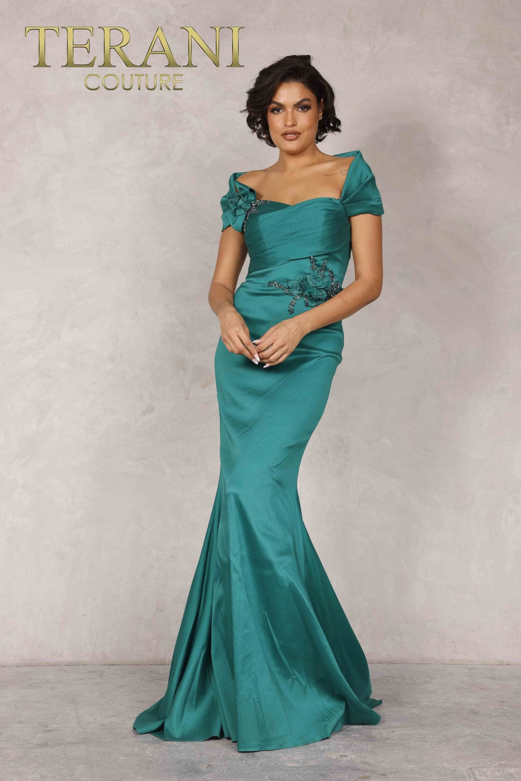 Terani Couture Style 2021M2969 Mother of the Bride Dress front view