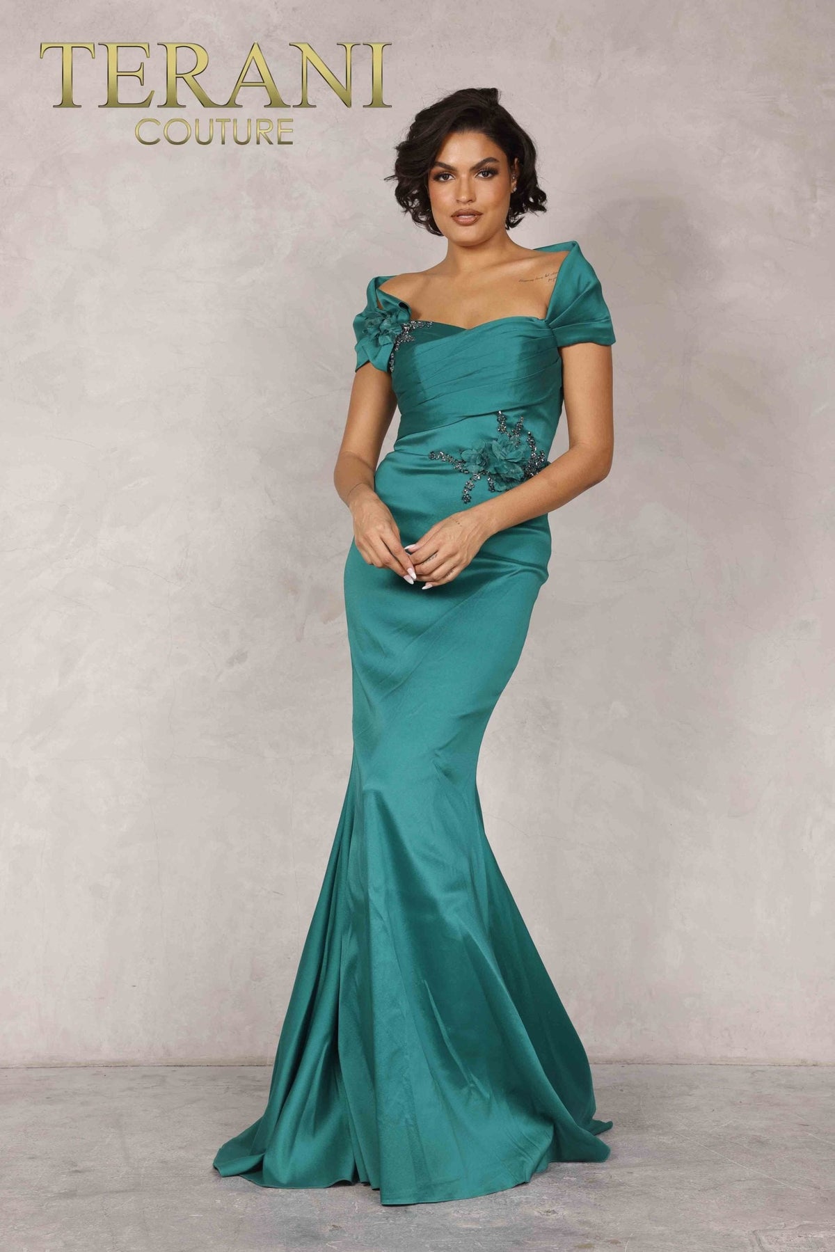 Terani Couture Style 2021M2969 Mother of the Bride Dress front view