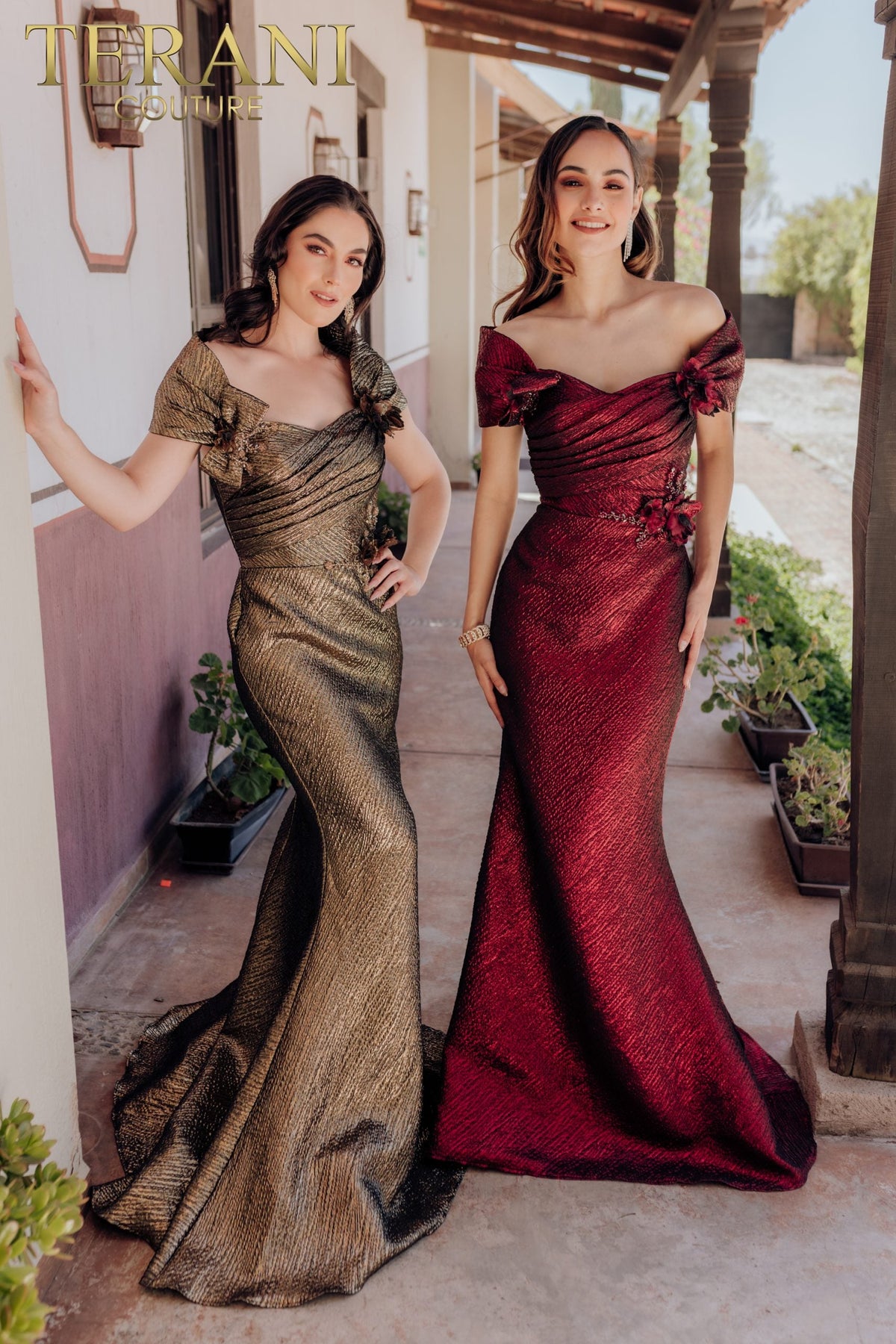 Terani Couture Style 232M1518 Mother of the Bride Dress front view
