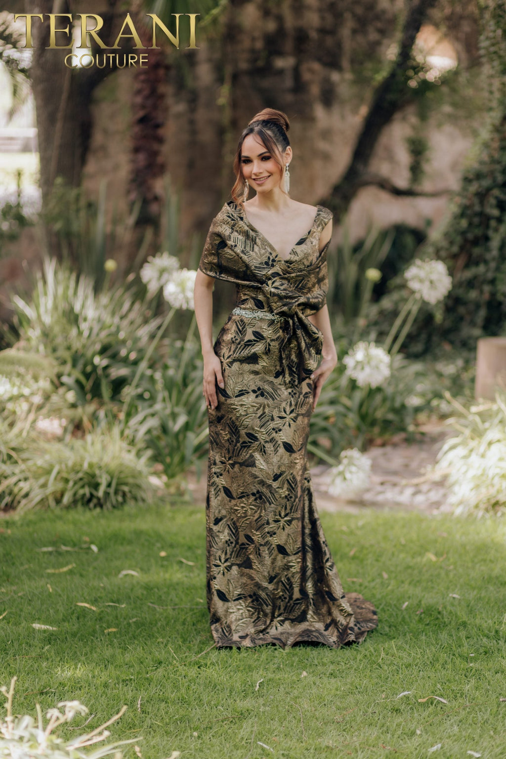 Terani Couture Style 232M1521 Mother of the Bride Dress front view