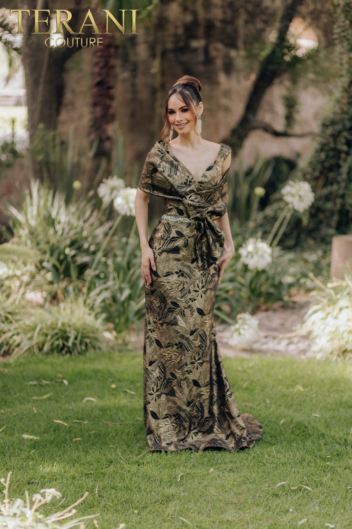 Terani Couture Style 232M1521 Mother of the Bride Dress front view