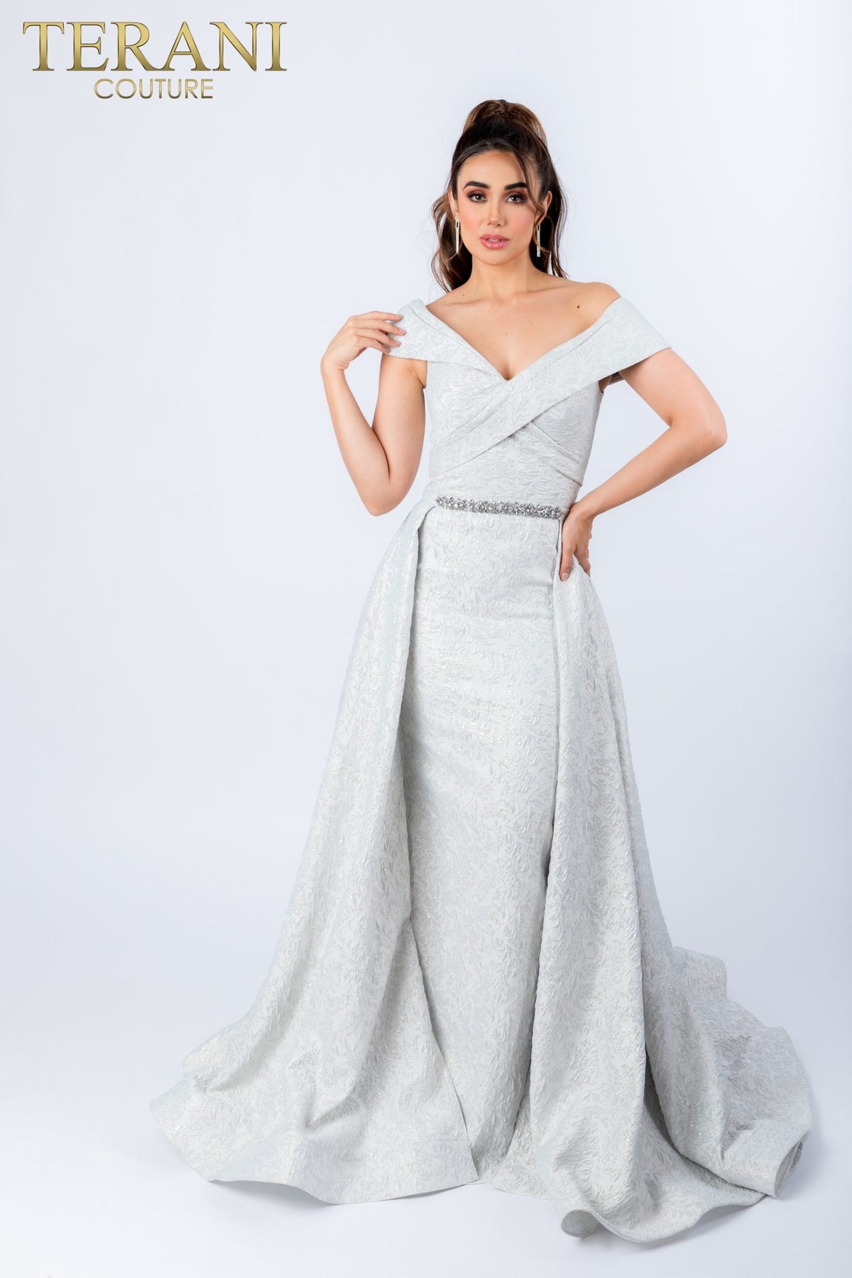 Terani Couture Style 232M1525 Mother of the Bride Dress view 3