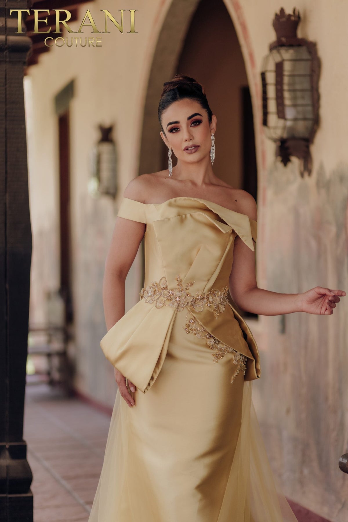 Terani Couture Style 232E1241 Evening Gown front view