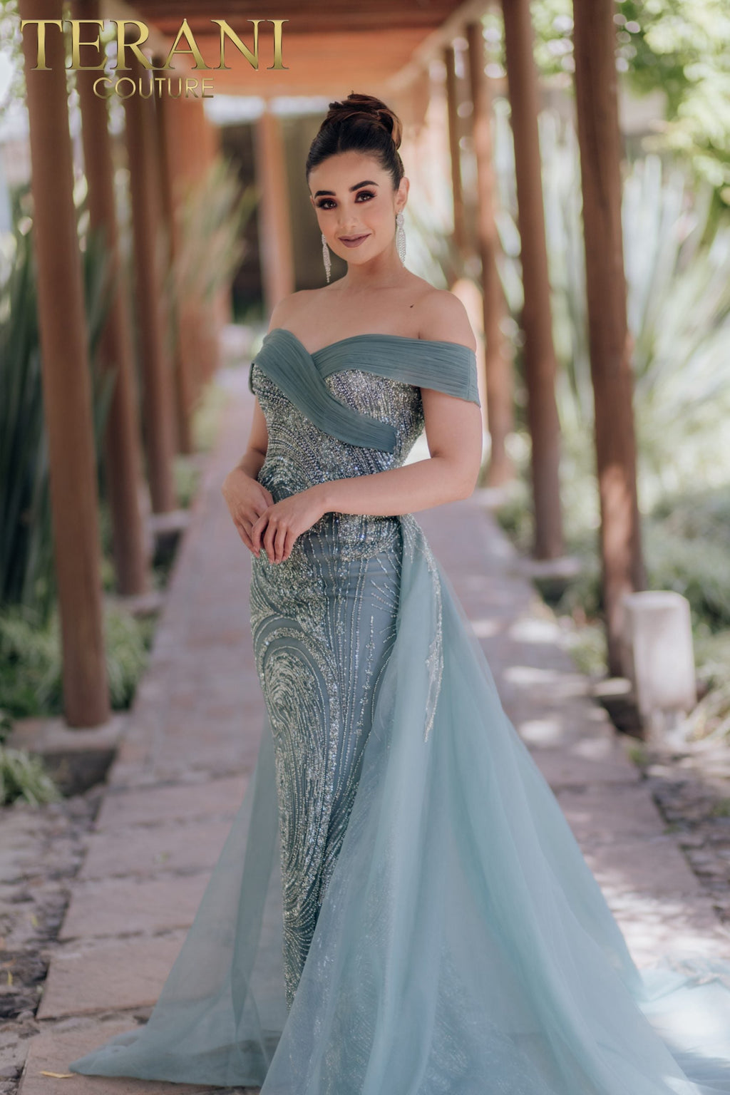 Terani Couture Style 232E1334 Evening Gown front view