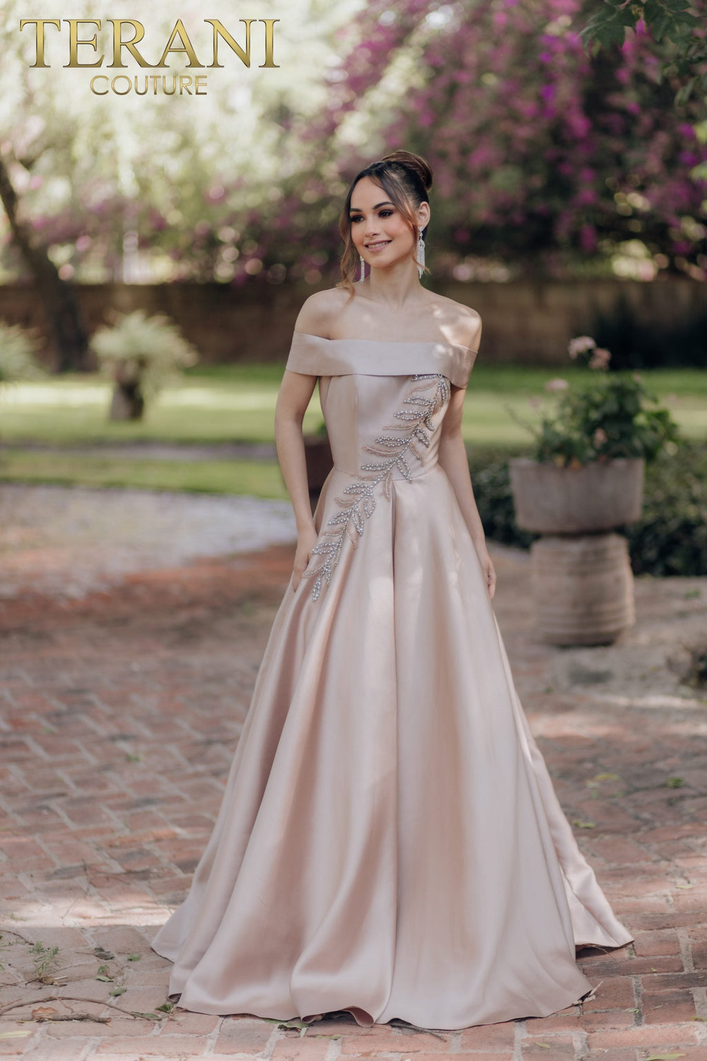 Terani Couture Style 232M1512 Mother of the Bride Dress front view