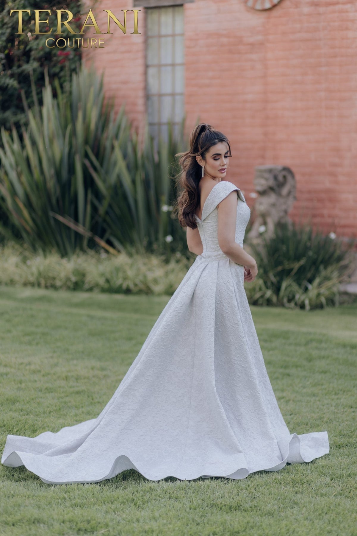 Terani Couture Style 232M1525 Mother of the Bride Dress front view