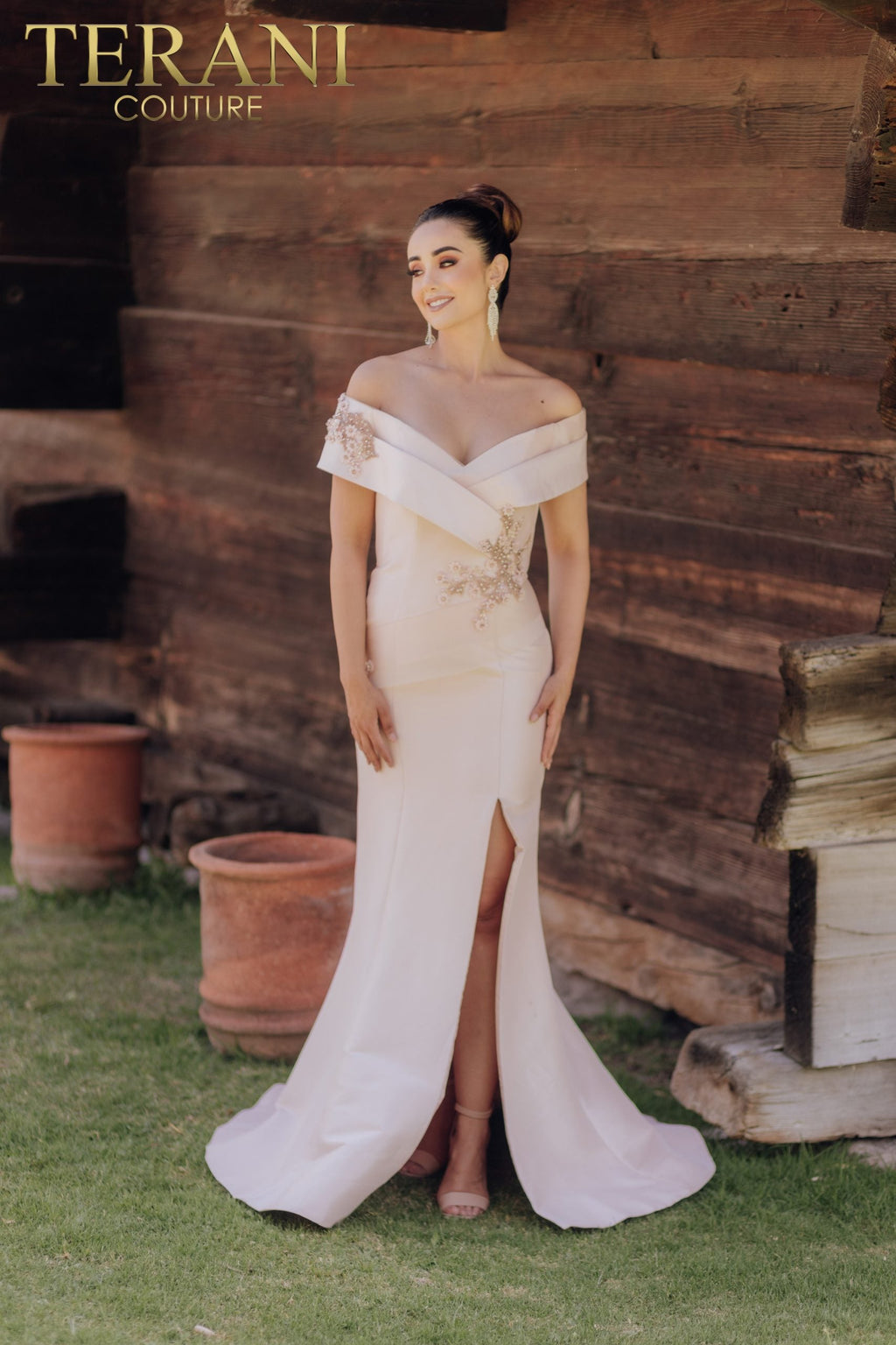 Terani Couture Style 232M1530 Mother of the Bride Dress front view