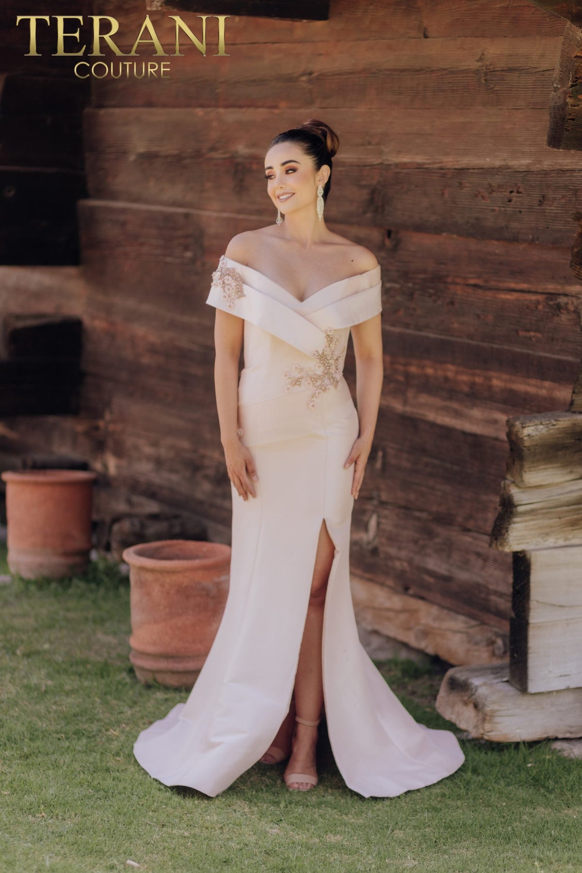 Terani Couture Style 232M1530 Mother of the Bride Dress front view