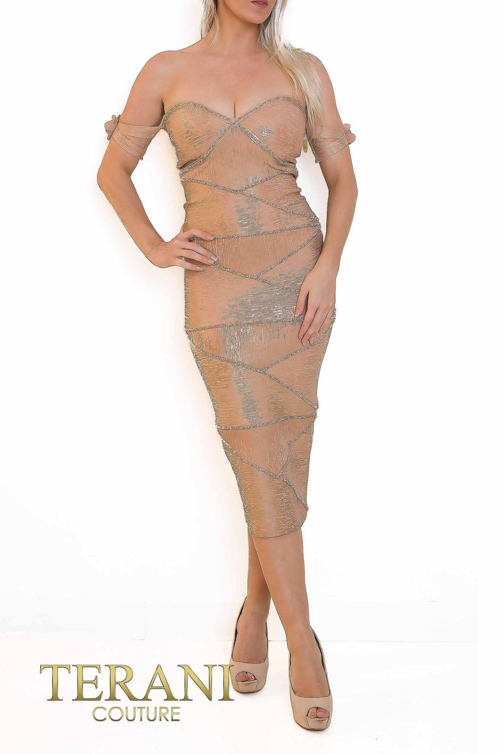 Terani Couture Style 241C2318 Evening Gown front view