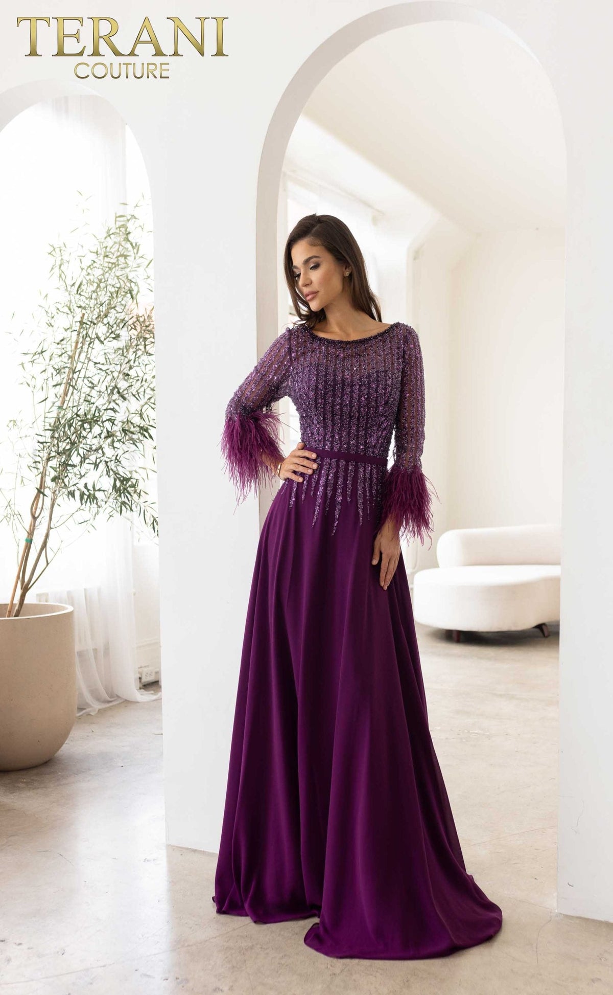 Terani Couture Style 241M2738 Mother of the Bride Dress view 2