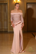 Terani Couture Style 242M3301 Mother of the Bride Dress front view
