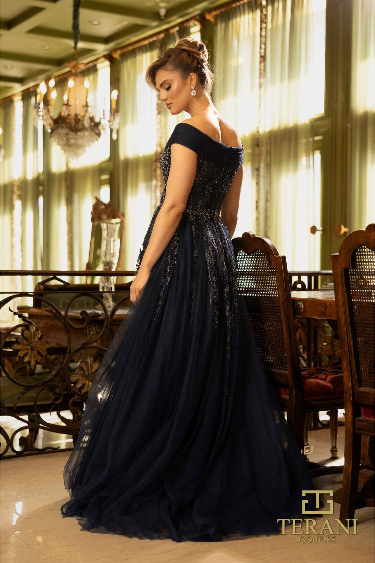 Terani Couture Style 242M3347 Mother of the Bride Dress view 2