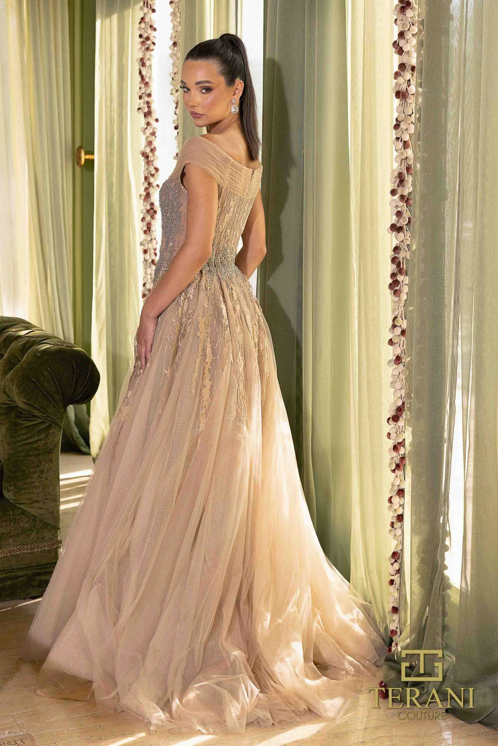 Terani Couture Style 242M3347 Mother of the Bride Dress view 4