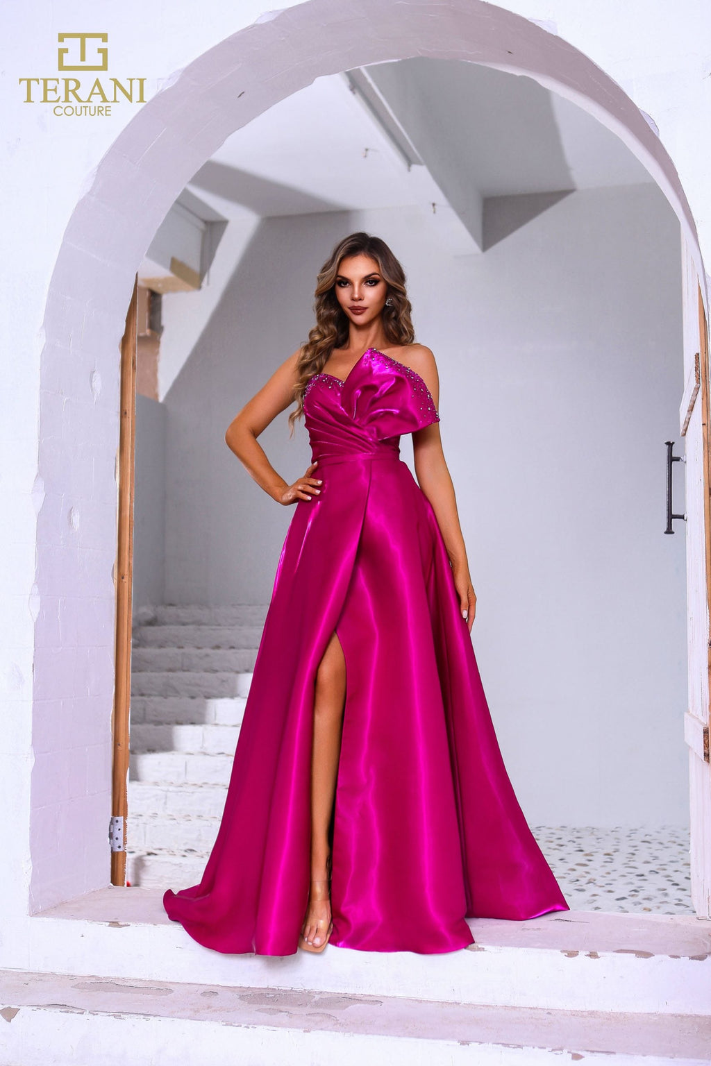Terani Couture Style 251E4051 Evening Gown front view
