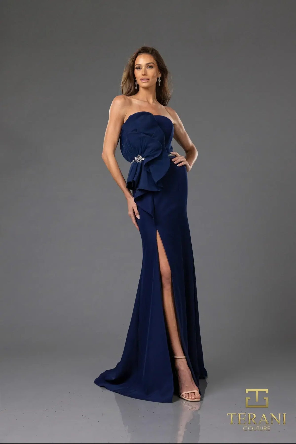 Terani Couture Style 251E4631 Evening Gown front view