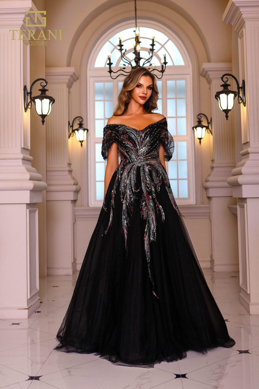 Terani Couture Style 251M4411 Mother of the Bride Dress front view
