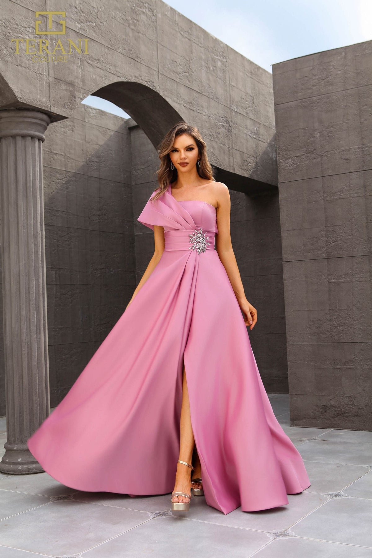 Terani Couture Style 251M4441 Mother of the Bride Dress front view