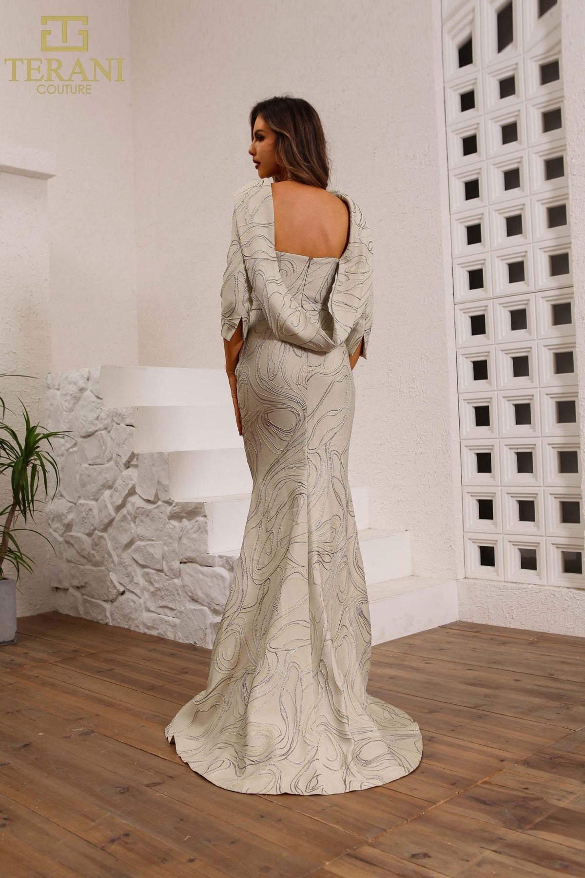 Terani Couture Style 251M4455 Mother of the Bride Dress view 3