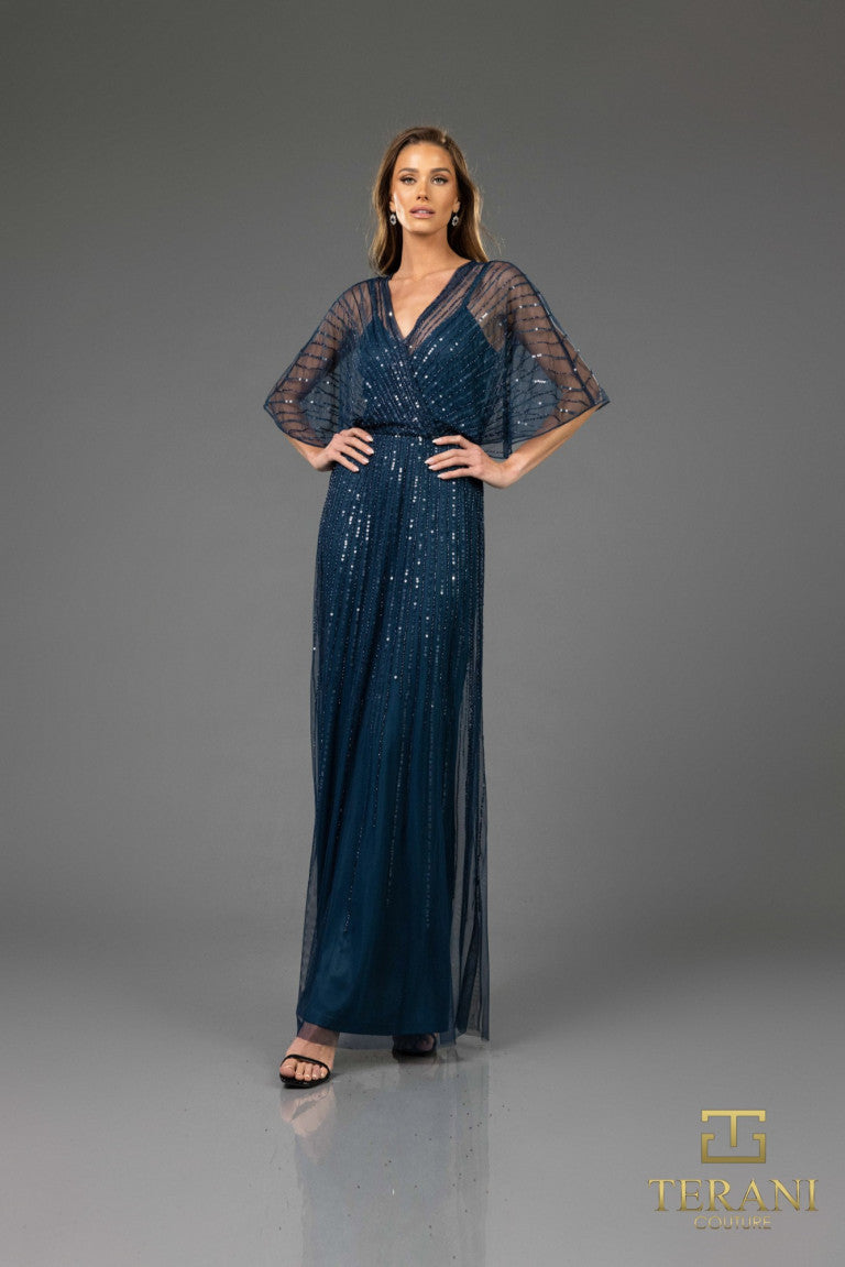 Terani Couture Style 251M4613 Mother of the Bride Dress front view