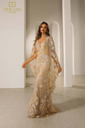 Terani Couture Style 251M4326 Mother of the Bride Dress front view