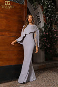 Terani Couture Style 251M4446 Mother of the Bride Dress front view