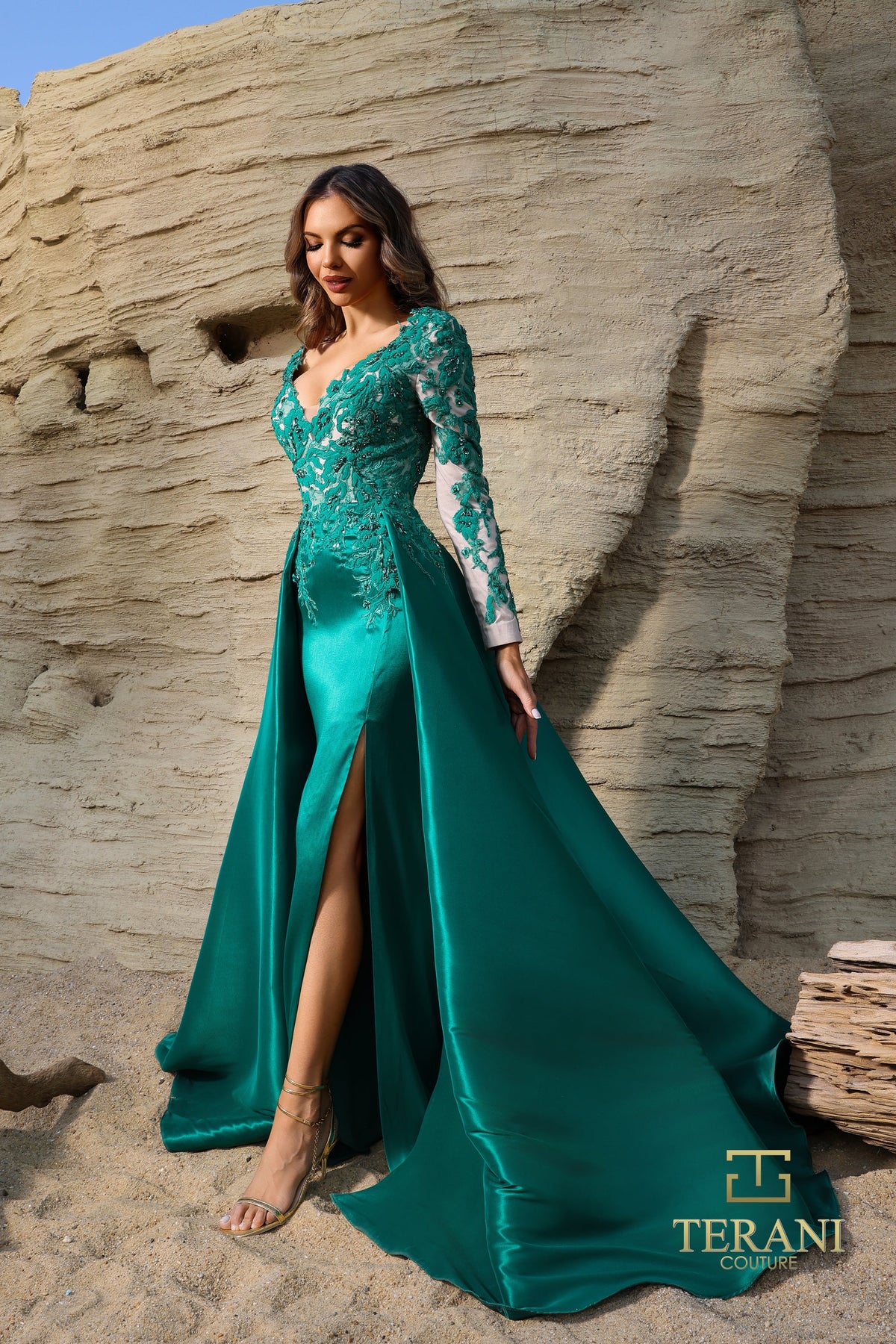 Terani Couture Style 252M5311 Evening Gown front view