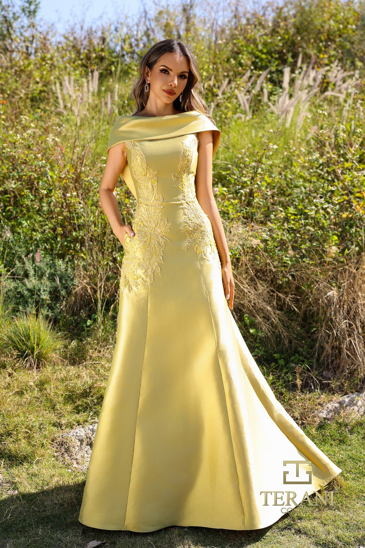Terani Couture Style 252M5356 Evening Gown front view