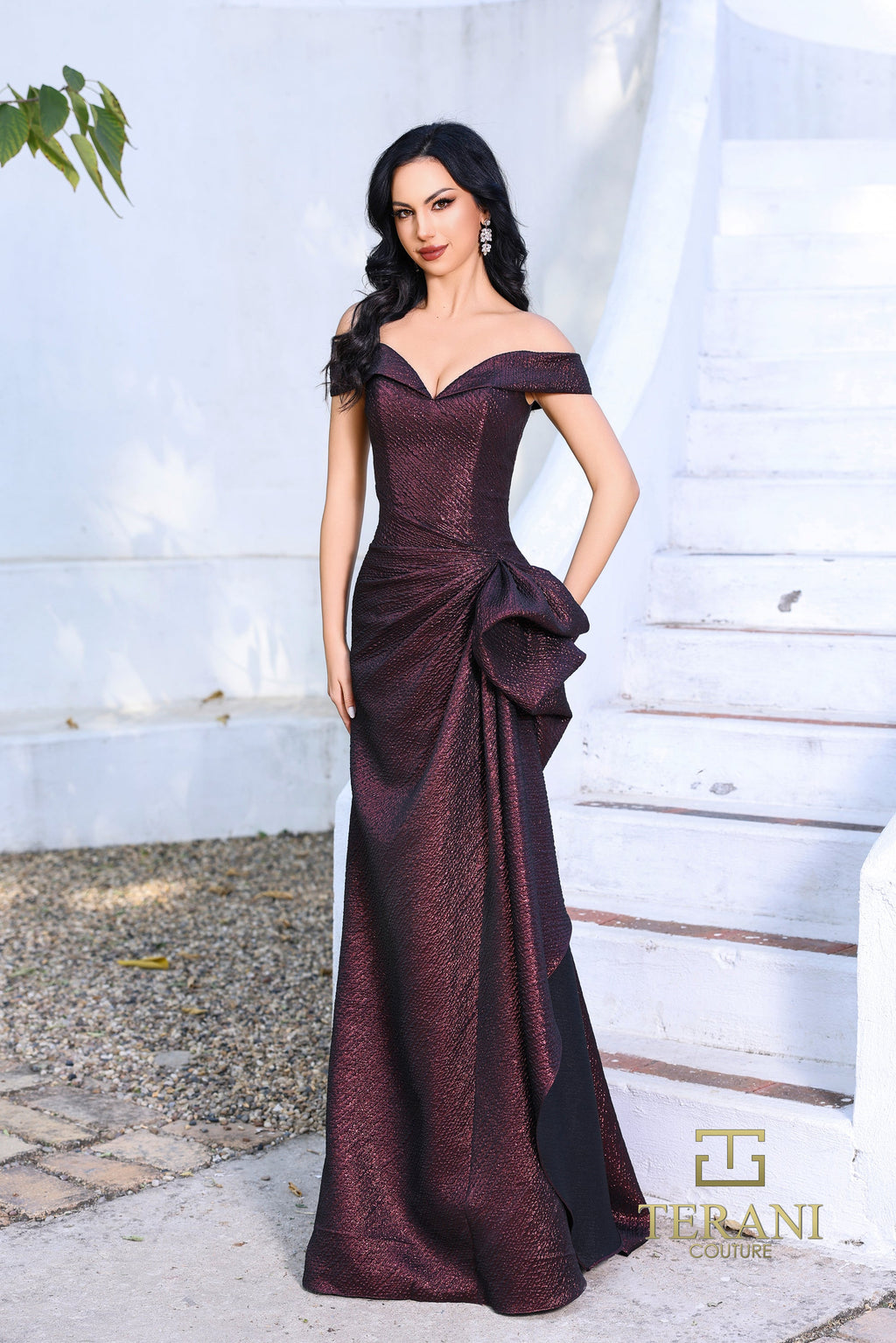 Terani Couture Style 252M5364 Evening Gown front view
