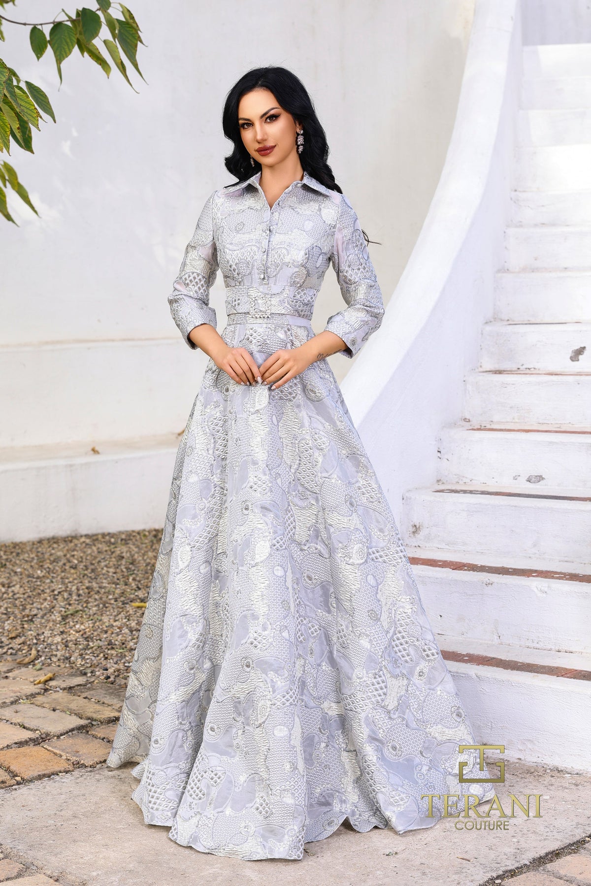 Terani Couture Style 252M5526 Evening Gown front view