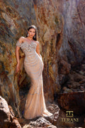 Terani Couture Style 252GL5227 Evening Gown front view