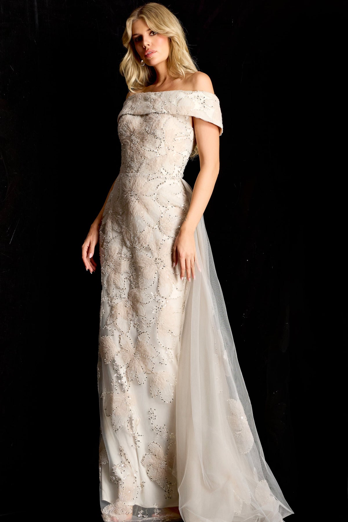 Jovani 46034 Champagne View 3