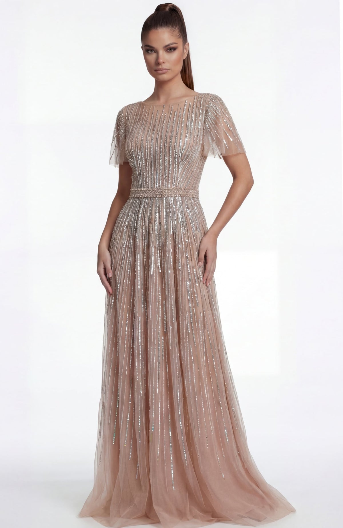 Jovani 46063 Dark Nude View 3