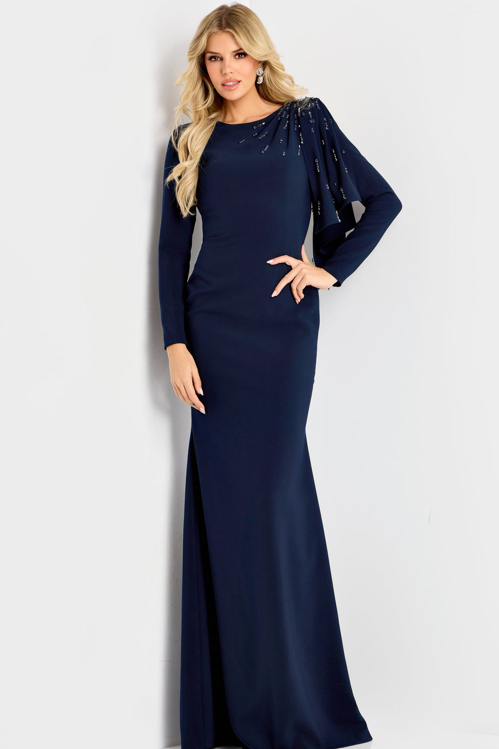 Jovani 46738 Navy View 1