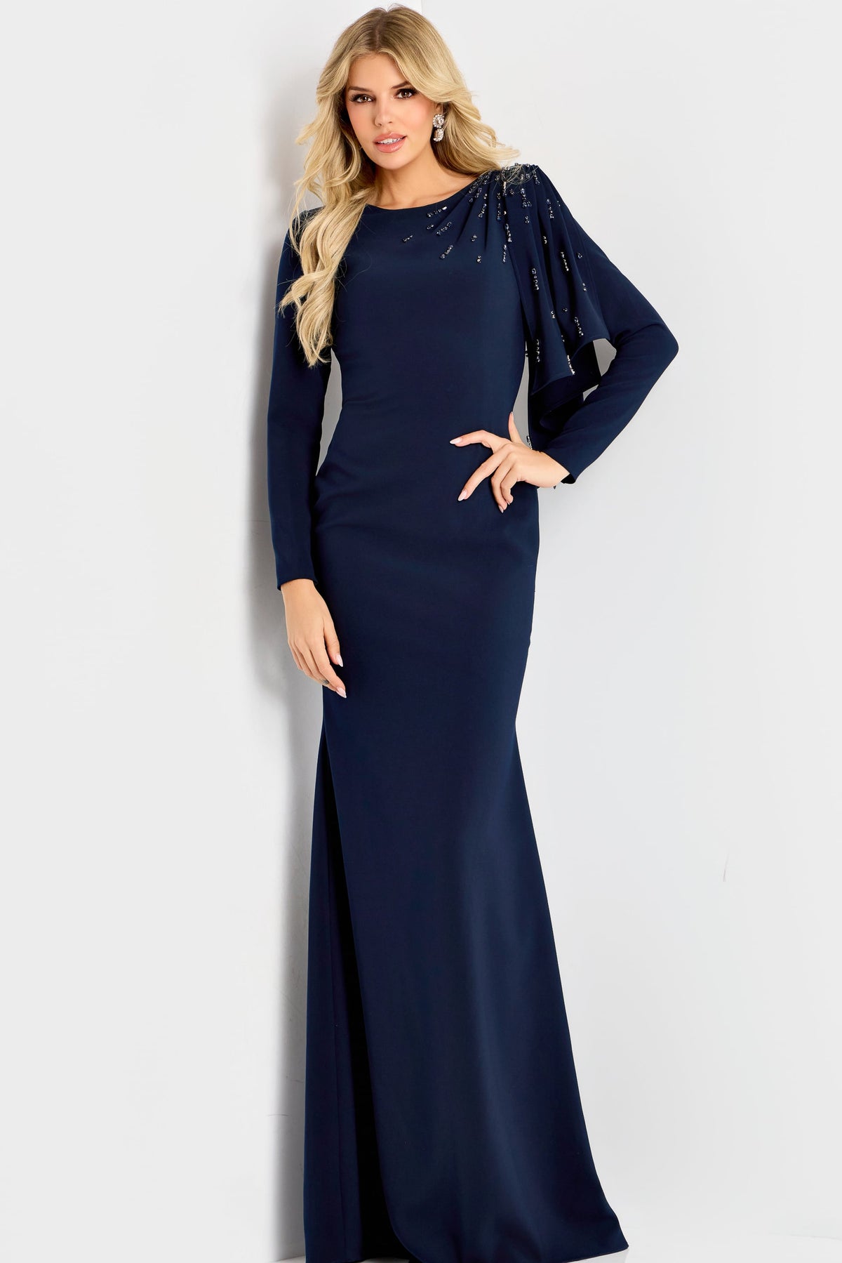Jovani 46738 Navy View 1