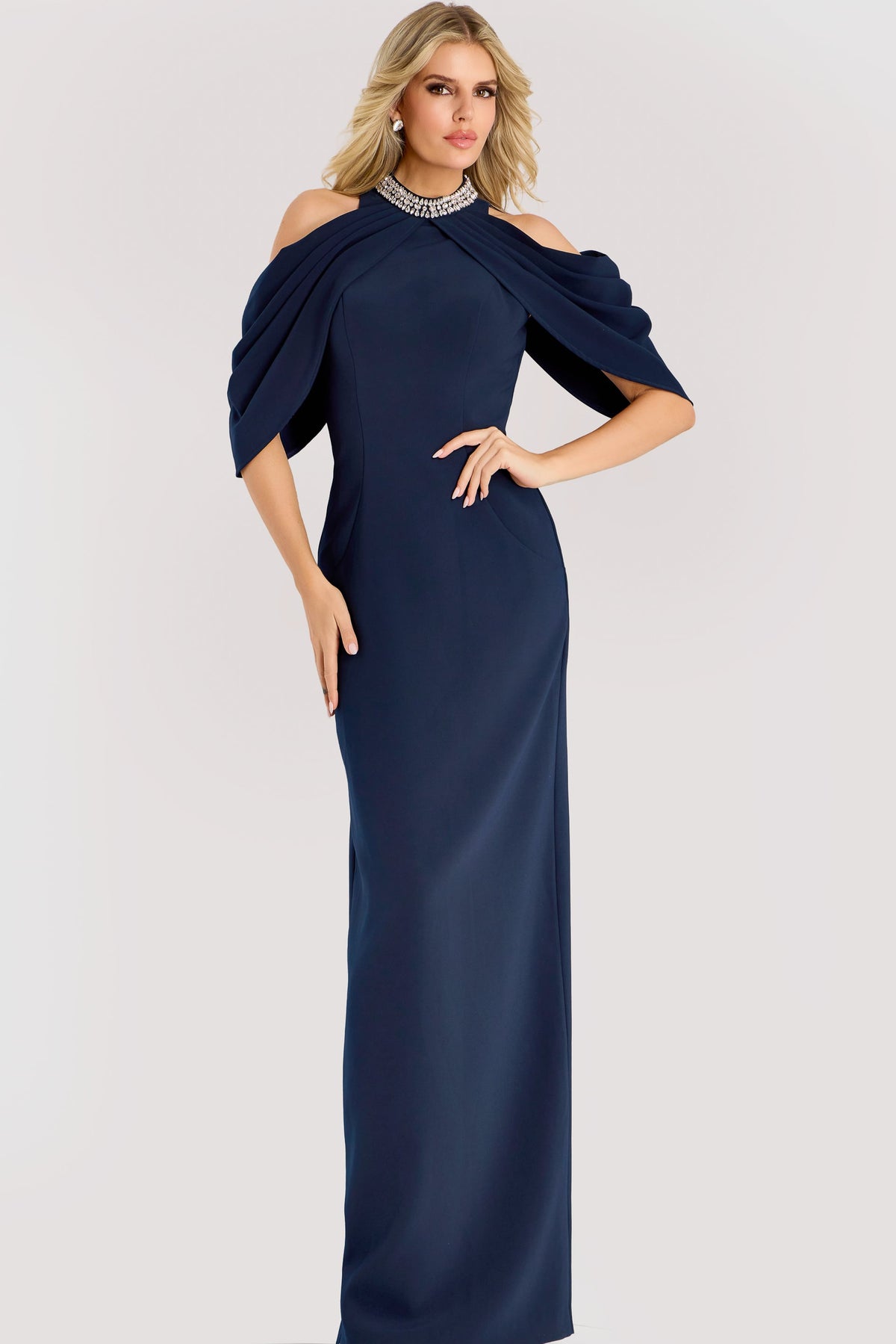 Jovani 46742 Navy View 1